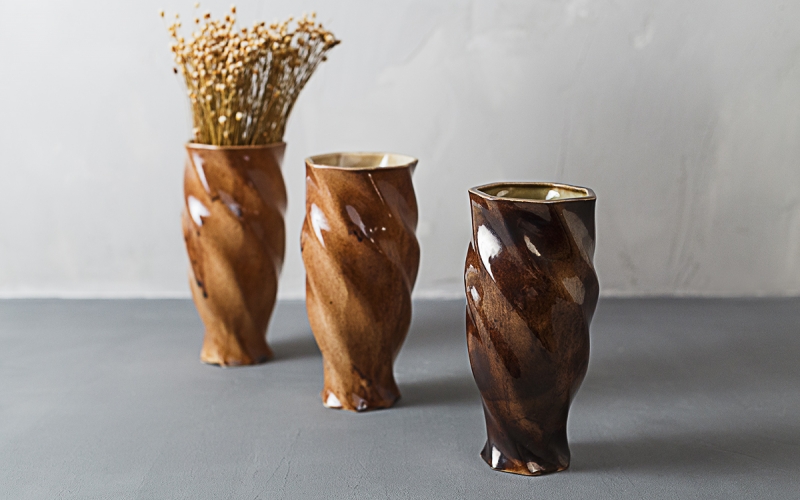 авторская керамика декор ваза 
