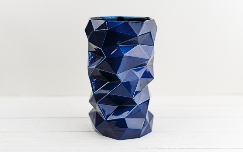 керамическая ваза ручной работы на заказ для интерьера 