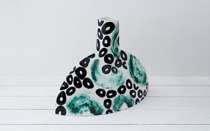 керамическая ваза ручной работы в интерьер дизайнеру на заметку 