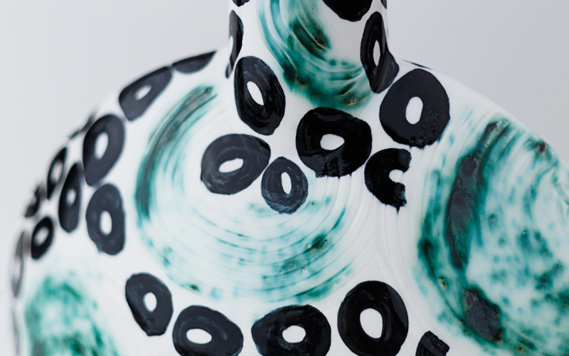 керамическая ваза ручной работы в интерьер дизайнеру на заметку 
