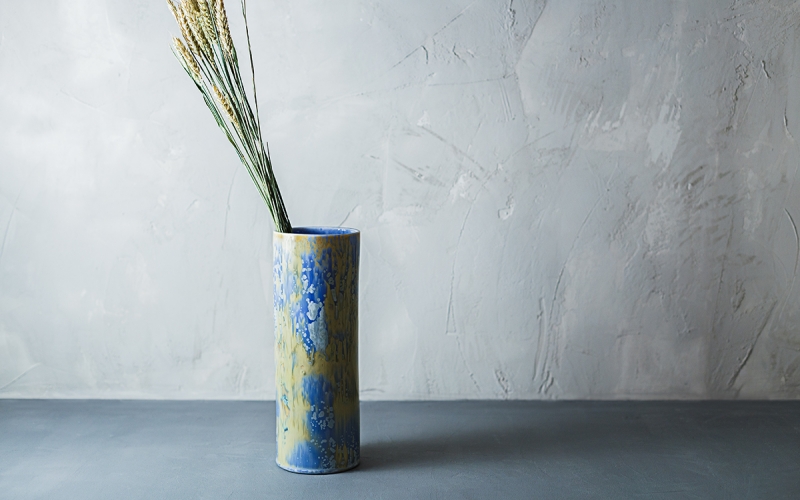 керамическая ваза декор интерьера 