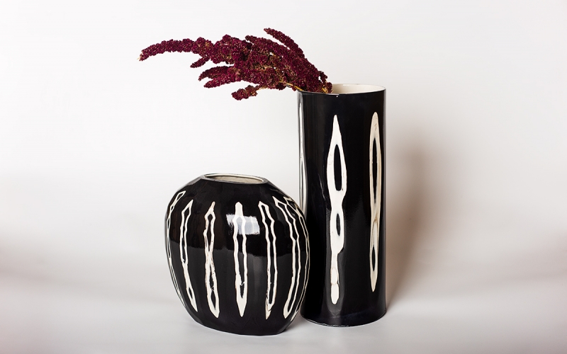 авторская керамика ручной работы ваза декор 