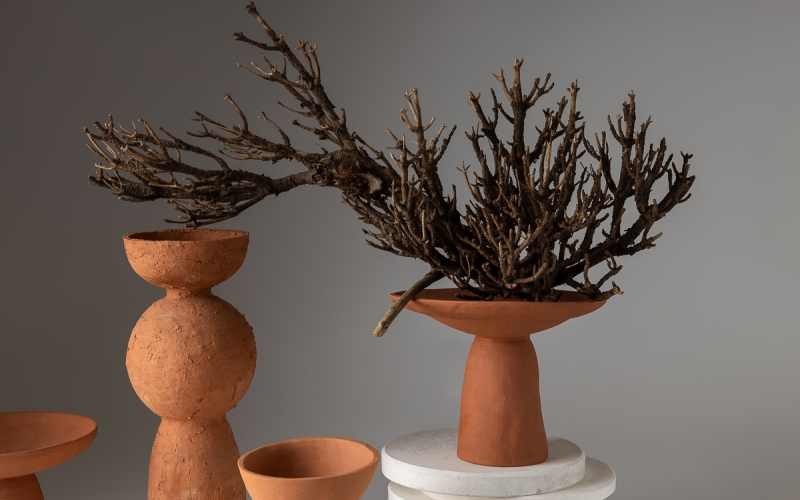 керамический подсвечник ручной работы ceramum