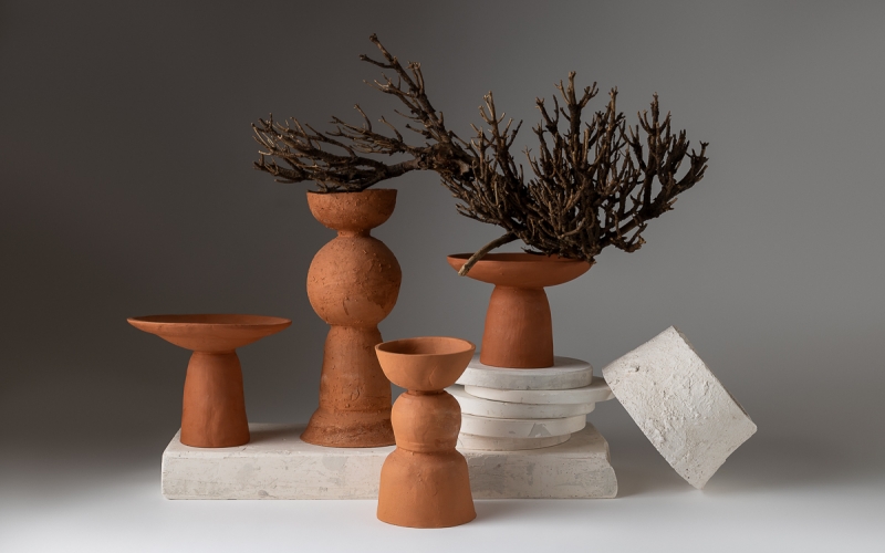 керамический подсвечник ручной работы ceramum