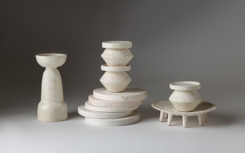 керамический подсвечник декор интерьера 