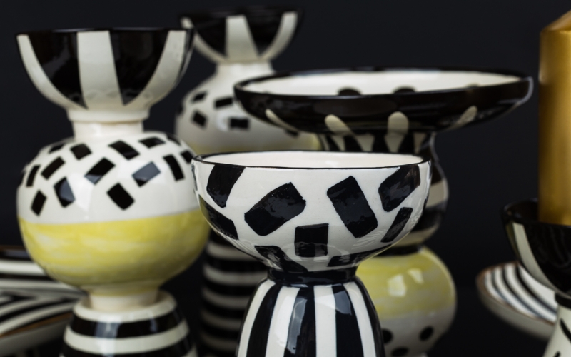 керамический подсвечник декор интерьера 