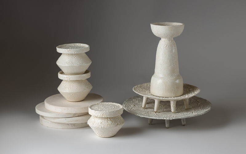 керамический подсвечник декор интерьера 