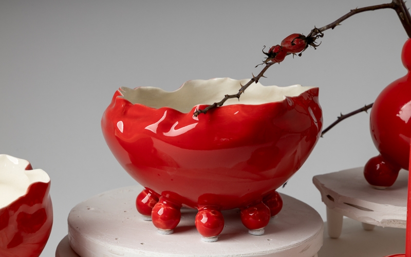 оригинальная керамическая чаша 