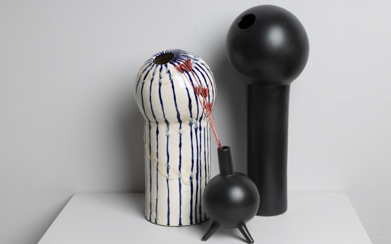 парные керамические вазы авторская керамика 