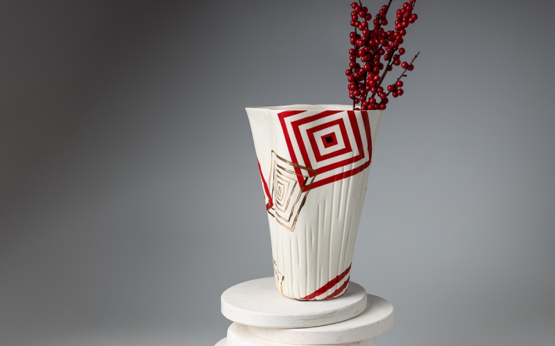 керамическая ваза ceramum 
