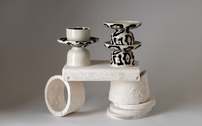 керамическая оригинальная чаша Ceramum 