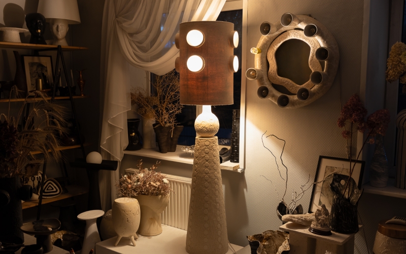 большая напольная лампа ceramum