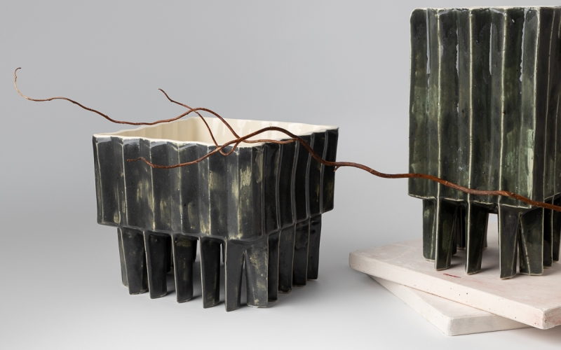 необычное керамическое кашпо ceramum