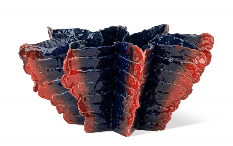 необычная керамическая ваза ручной работы