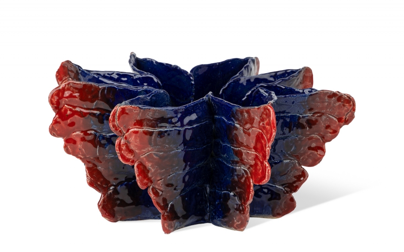 необычная керамическая ваза ручной работы