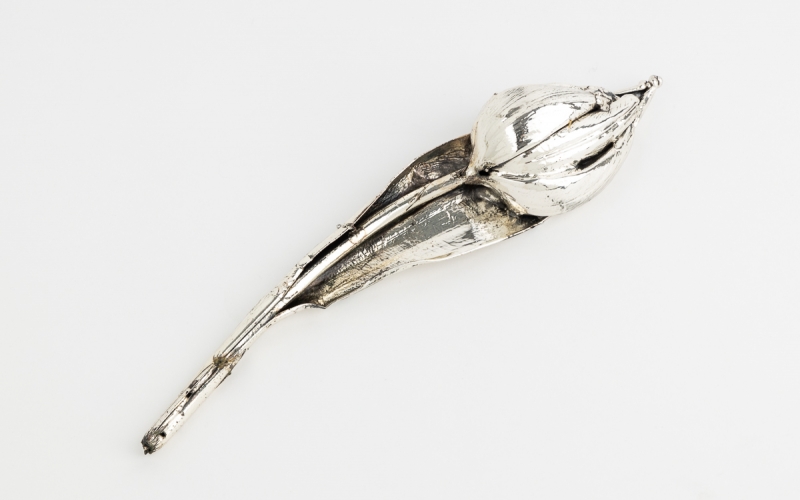 Тюльпан №1 L'argonauta silver-coated винтаж