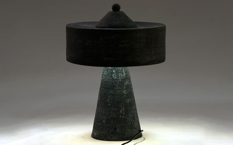 керамический светильник лампа ручной работы 