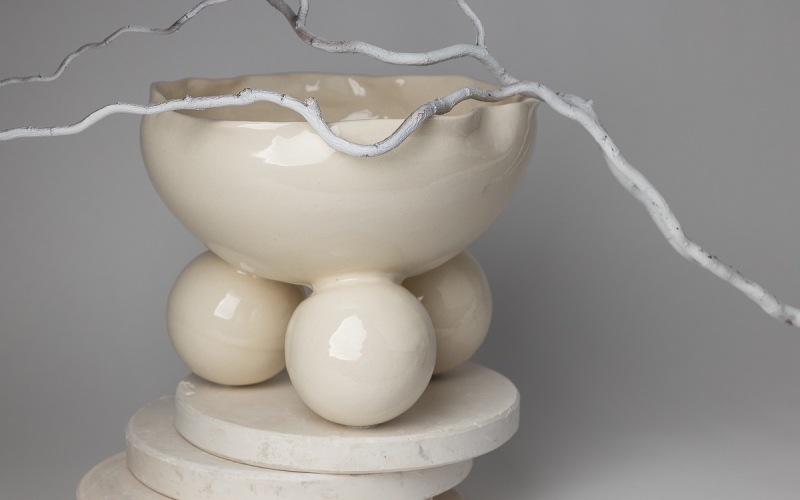 необычная керамическая чаша пиала Ceramum