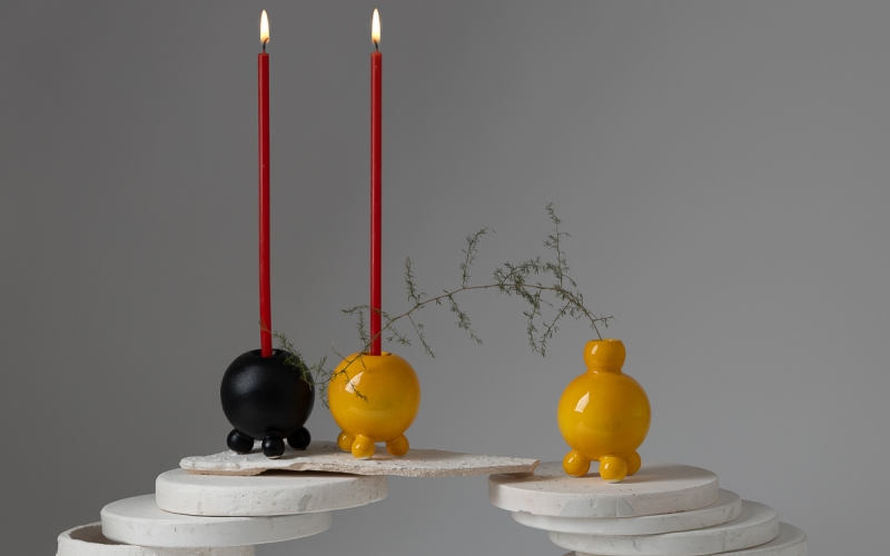 керамический подсвечник ceramum 