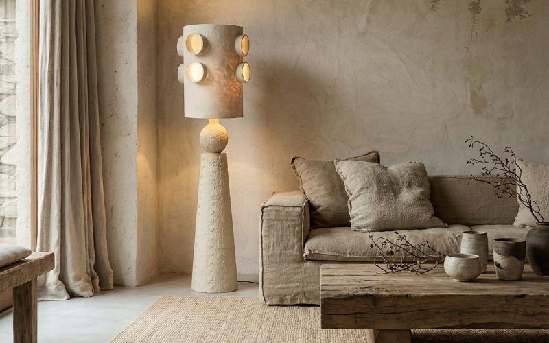 напольный керамический торшер ceramum 