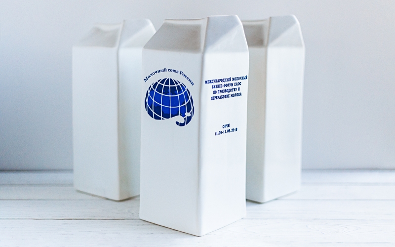 керамический кубок пакет молока на заказ 
