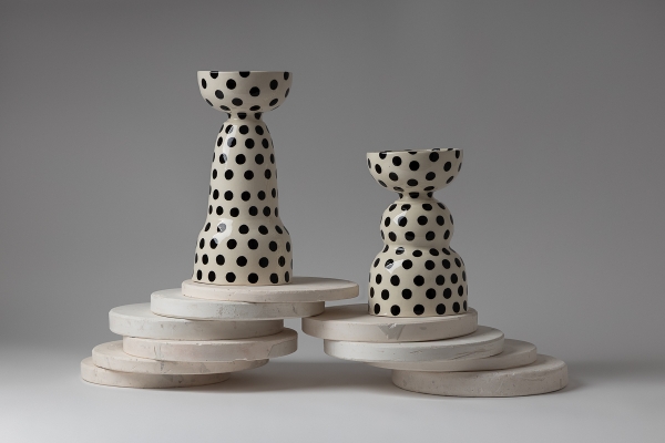 керамический подсвечник декор интерьера