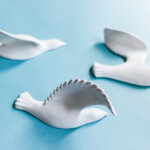 декор стен на заказ голуби